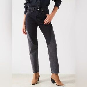 Two-Tone Chaps Black and Gray Women Jeans